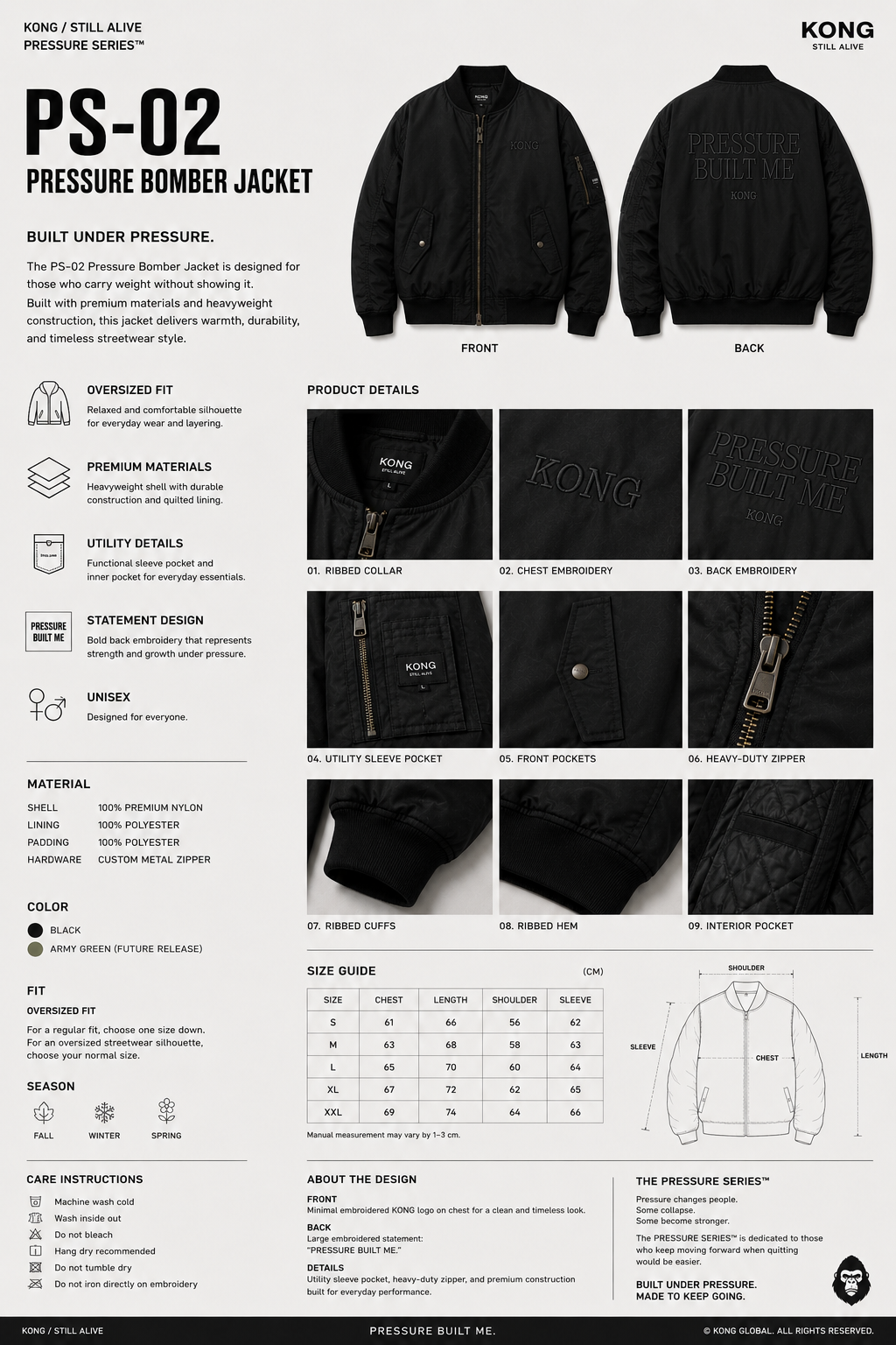 PS-02 Pressure Bomber Jacket