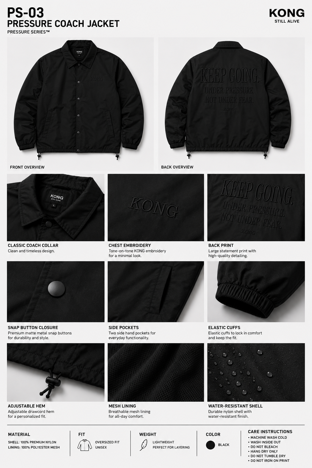 PS-03 PRESSURE COACH JACKET