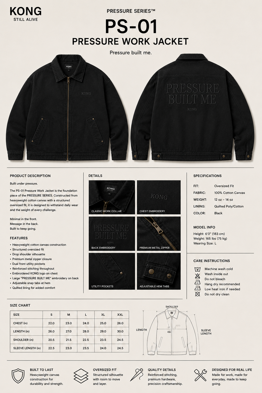 PS-01 PRESSURE WORK JACKET