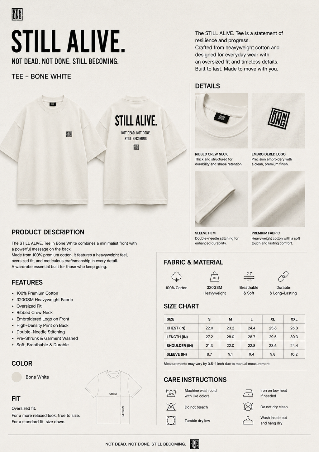 STILL ALIVE TEE