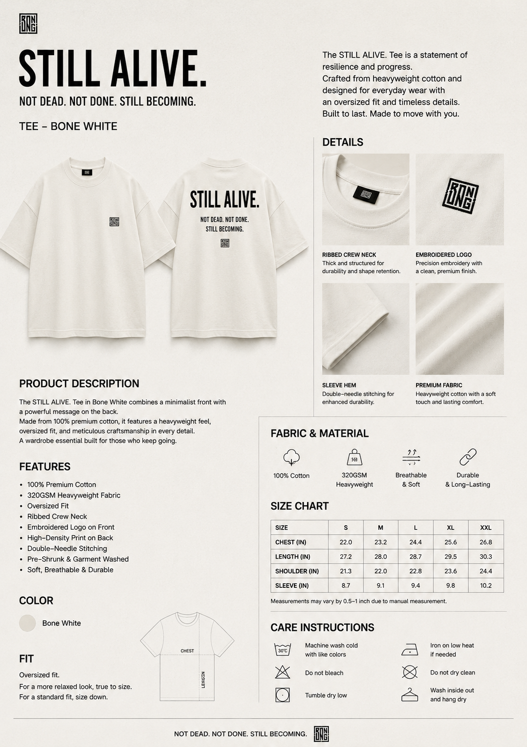 STILL ALIVE TEE